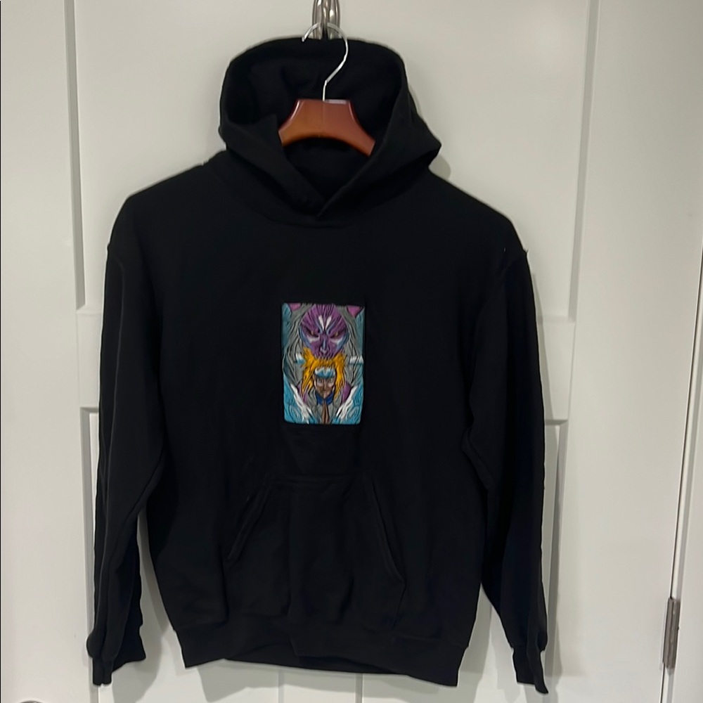 Naruto Anime Graphic Hoodie Sz S